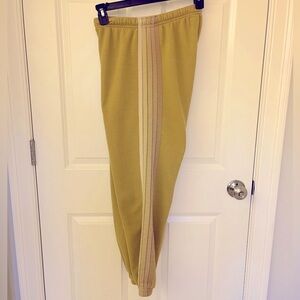 Aviator Nation 5-stripe sweatpants-TAN w/stripes/Women’s MED